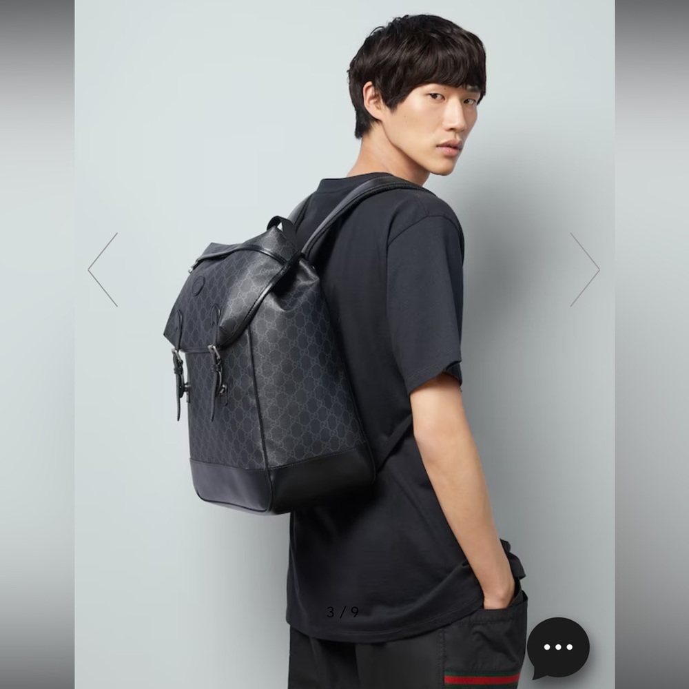 Men’s Gucci Medium Backpack With Interlocking G -… - image 2